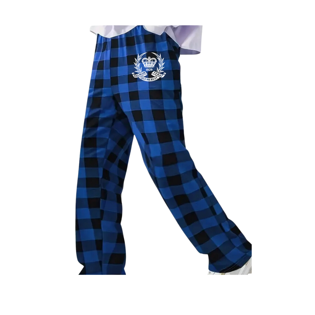 PPO Flannel PJ Pants Royal Buffalo Blue