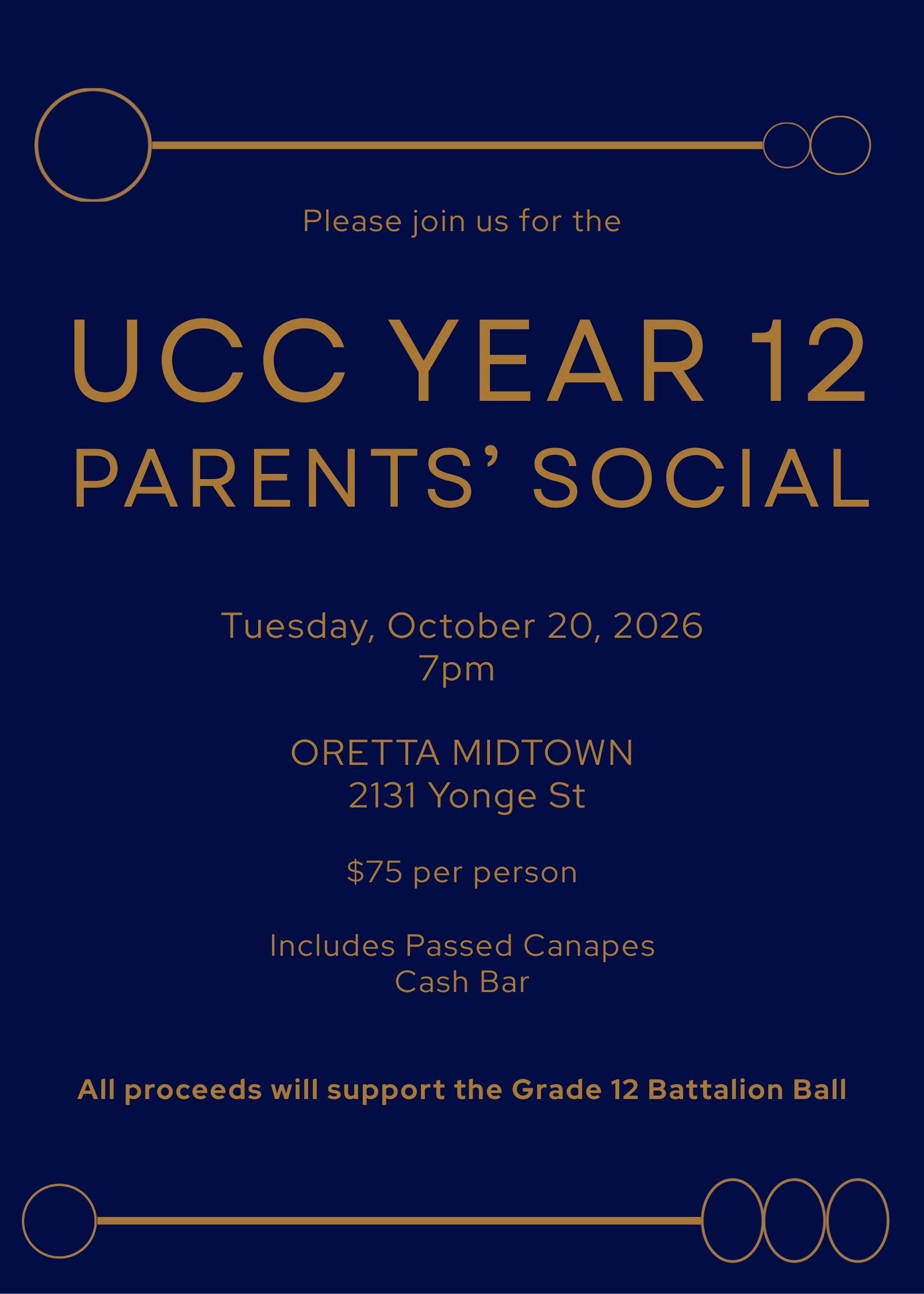 UCC Year 12 Parent Social